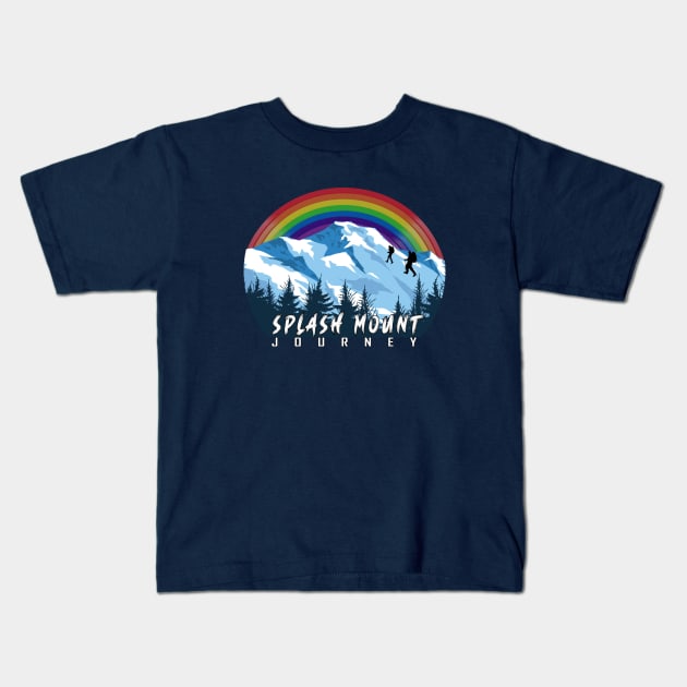 Splash Mount Journey Kids T-Shirt by JB's Design Store